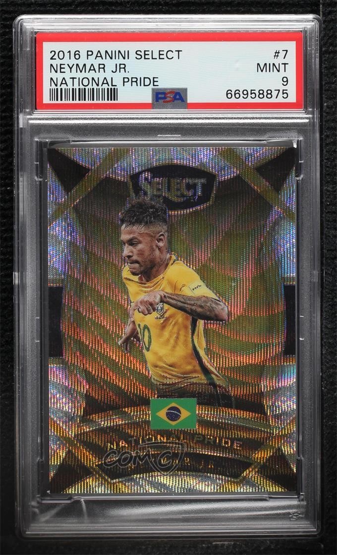 2016-17 Panini Select National Pride Neymar Jr #7 PSA 9 MINT 08c9