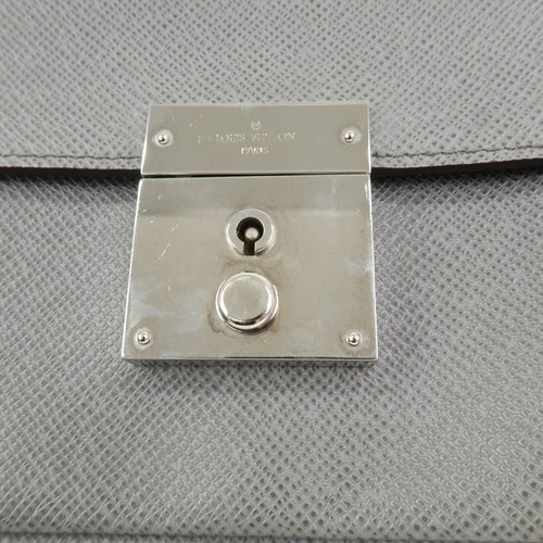 Louis Vuitton Taiga Leather Neo Belaia Clutch Bag Glacier M32683 Auth Used F/S - Picture 10 of 24