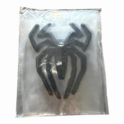 2Pcs Spider Emblems Black Widow Edition Car Badge 3D Decal Glossy Black