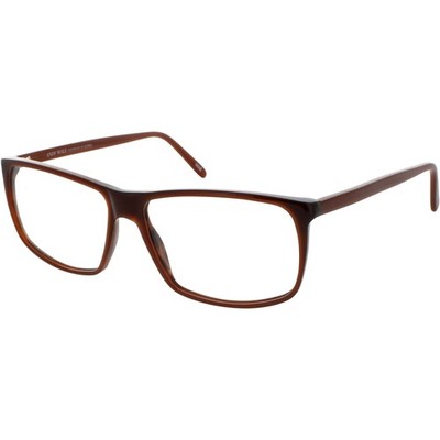 Andy Wolf Unisex Eyeglasses Brown Acetate Square Full Rim Frame Demo Lens 4525 J