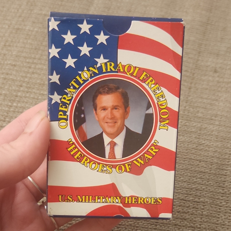 Operation Iraqi Freedom "Heroes of War" Military Plastic Coated Card Deck