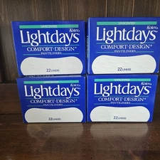 4 Vintage Kotex Lightdays Old Stock 1983 Comfort Pantiliners Unscented Prop Read