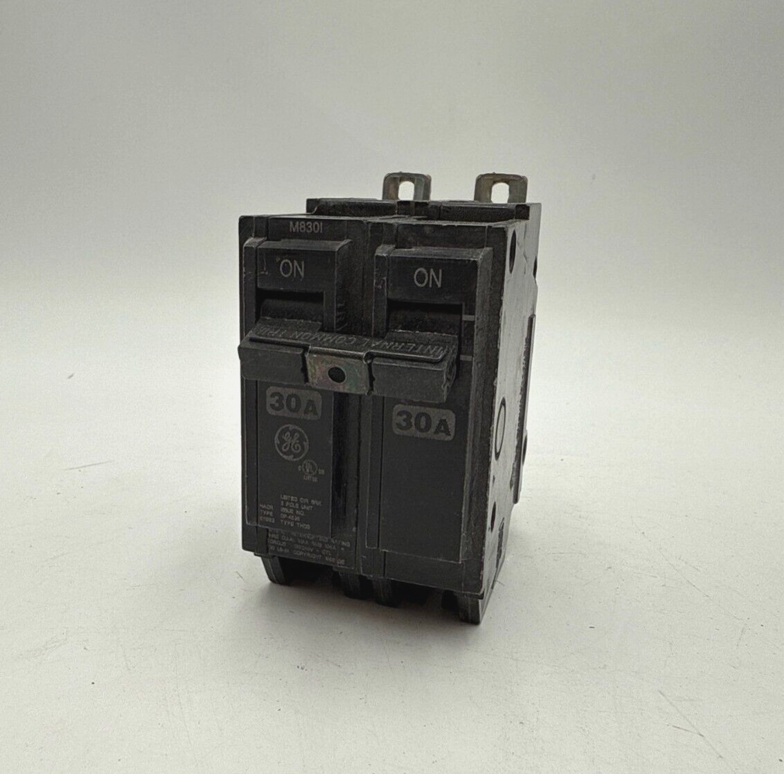 GE THQB2130 Circuit Breaker 30A 2P 120/240V THQB Bolt On 30 Amp 2 Pole Used