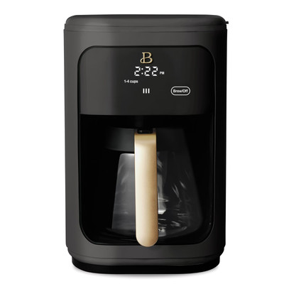 Beautiful 14 Cup Touchscreen Coffee Maker Black Sesame by Drew Barrymore NEW