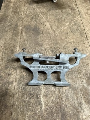 Vintage Original Simonds Crescent Saw Hand Tool Two 2 Man Crosscut Sharpener USA