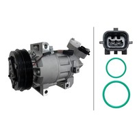 Klimakompressor 12 V Ø 112 Mm Hella Iam-Expertise Passend FüR U.A. Dacia Logan