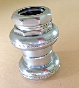 Vintage Campagnolo Record Headset, steel, chrome plated, 1'' x 24tpi threaded