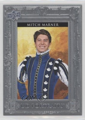 2023 Upper Deck Series 1 UD Portraits Silver Frame 82/99 Mitch Marner #P-24 8e3