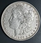 1886 Morgan Silver Dollar XF+