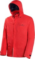 Black Crevice Herren 3 In 1 Jacke Outdoorjacke Kapuzenjacke, Rot, M