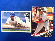 Cecil Fielder 1993 Upper Deck & 1993 Leaf Gold Leaf Stars - Tigers