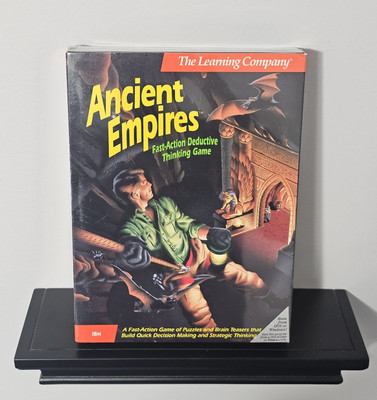 NEW Vintage 1990 Ancient Empires IBM/Tandy Version 1.0 Big Box PC Computer Game