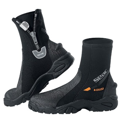 Seac Pro HD 6mm Neoprene Dive Boots with Side Zipper - Size M (0210007062055A)