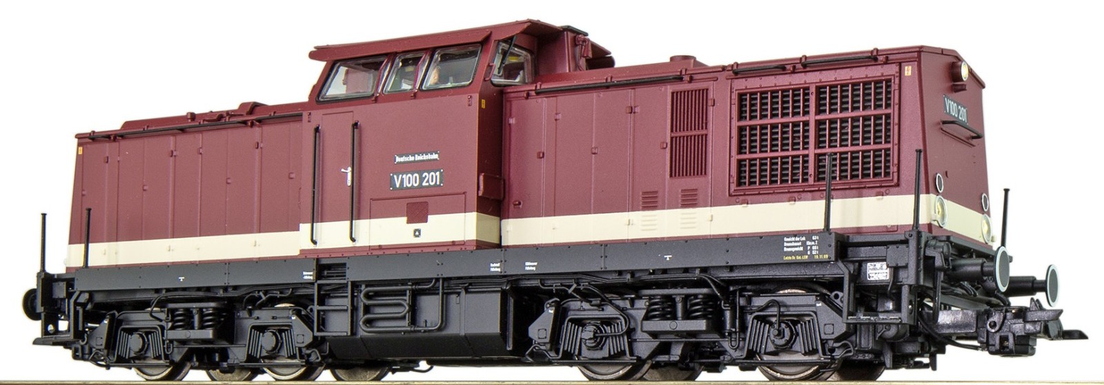 ESU H0 AC/DC 31760 Diesellok V100 201 der DR "Sound + Dampf" - NEU + OVP