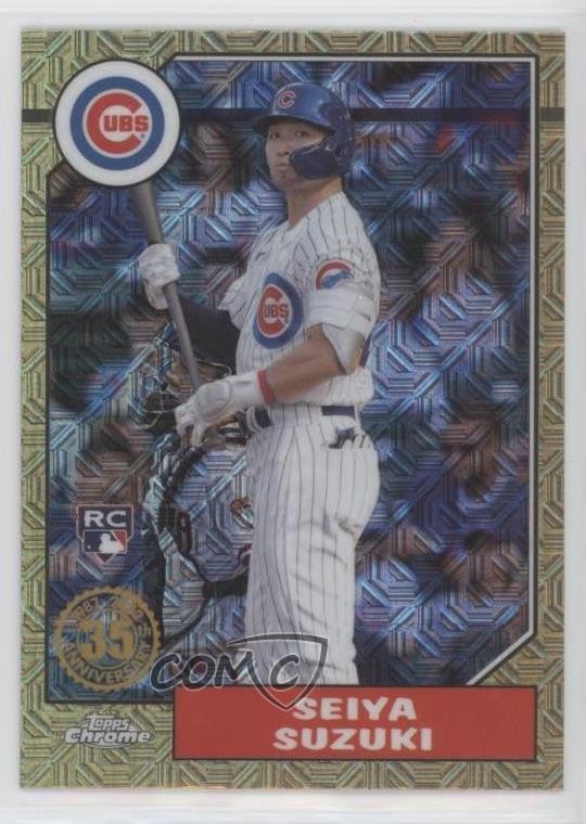 2022 Update 1987 Topps Chrome Silver Pack Series Mojo Seiya Suzuki #T87C-16 9h0