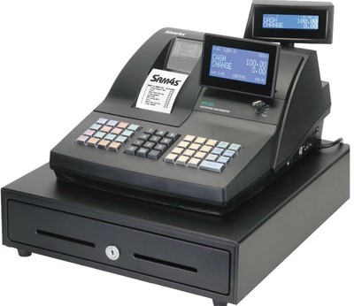 Sam4s NR520RB (520R) Registrierkasse Kasse - Twin Station Drucker - Schwarz