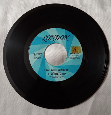 ROLLING STONES Satisfaction / Under Assistant 45 LONDON VG Deadwax DR35801