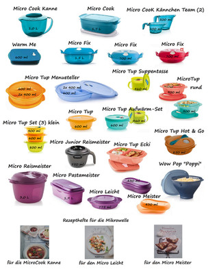 Tupperware MicroCook,MicroTup,MicroFix,versch. für die Mikrowelle zur Auswahl