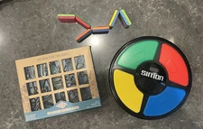 Brain Teaser Toy Lot: 15 Metal Puzzles True Genius, Simon Hasbro, Jacob’s Ladder