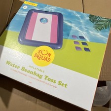 Sun Squad Water Bean Bag Toss Set Inflatable NIB with 6 bean bags
