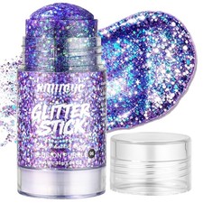 Illusion Purple Face Body Glitter Stick for Mermaid Makeup, 1.06 oz Sequins