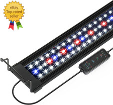 20 Inch Aquarium LED Light with Timer, 24/7 Cycle, 5 Dimmable Brightness, Sunris