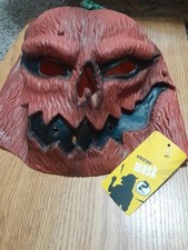 PUMPKIN HEAD MASK FOR ADULTS, NATURAL LATEX MASK HALLOWEEN