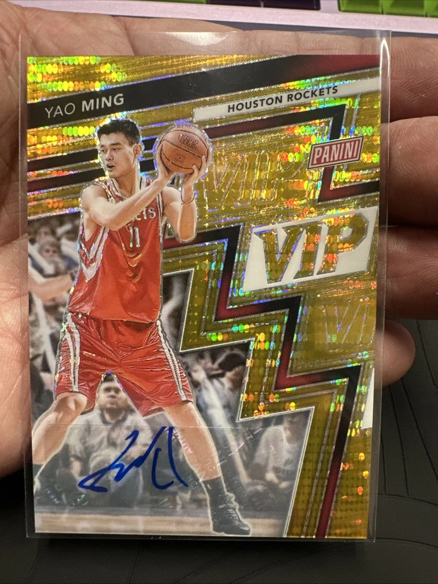 Panini Yao Ming Basketball Autographed Sports Trading Cards