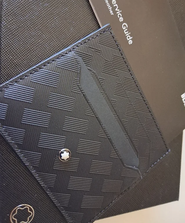 Montblanc Meisterstuck 6CC Black Leather Card Holder Full Box