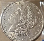 1890 Morgan Silver Dollar $1 Coin - Not Certified (Uncertified) - Ungraded