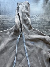 Women  s Small FIGS Pullover Hoodie Beige Long Sleeve Sweatshirt