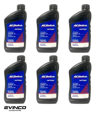 ACDelco Dexron VI Full Synthetic Automatic Transmission Fluid 6 Quarts OEM