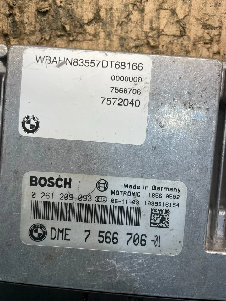 BMW 550I 650I 750I 2006 2008 motor ordenador ECU módulo de control ECM U1763 DG Foto 4 de 4