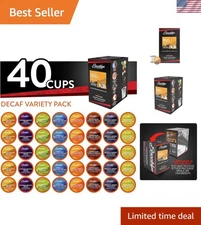 40 Count Decaf Coffee Pods - Freshly Roasted & Flavorful for Keurig Users