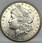 1878 Morgan Silver Dollar, 8 TF, Philadelphia Mint. High grade.