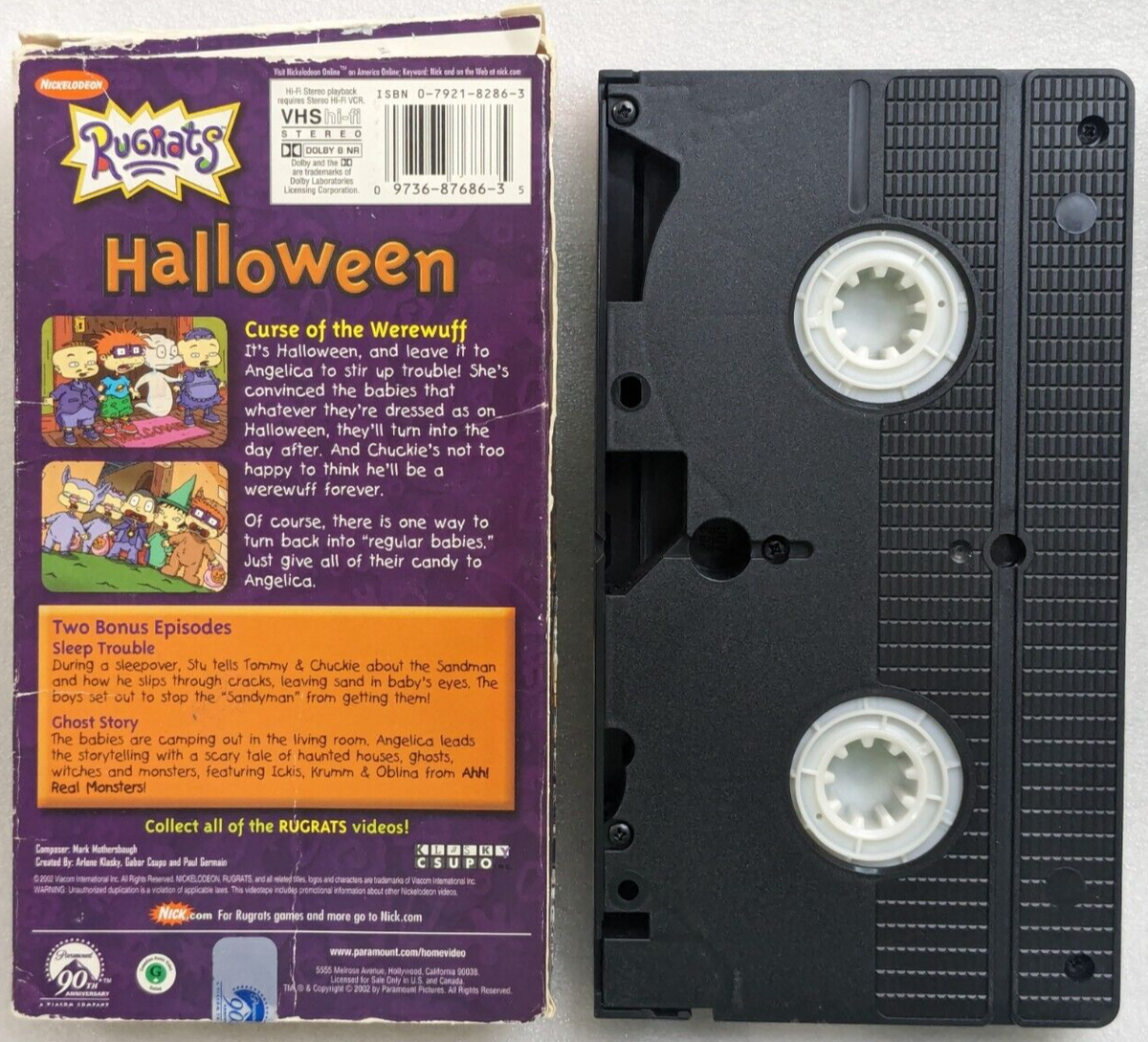 Rugrats Halloween (VHS, 2002, Nickelodeon, Klasky Csupo