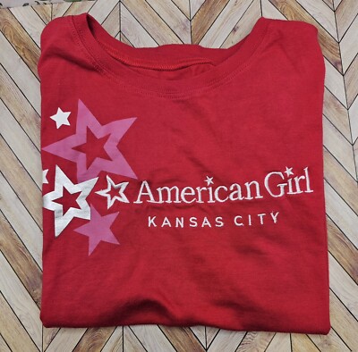 American Girl Shirt Kansas City Store Exclusive Red Souvenir Size Large  14/16