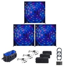 Twinkly Lightwall 8.2 x 8.9' LED Sound Active Backdrop 3-Pack with Bag