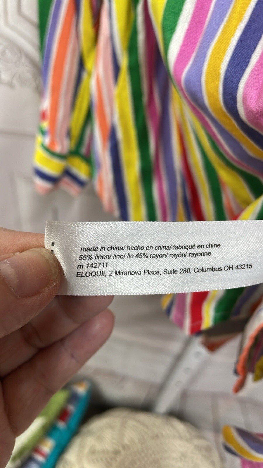 Eloquii Elements Striped Shirt Button Front Brigh… - image 4