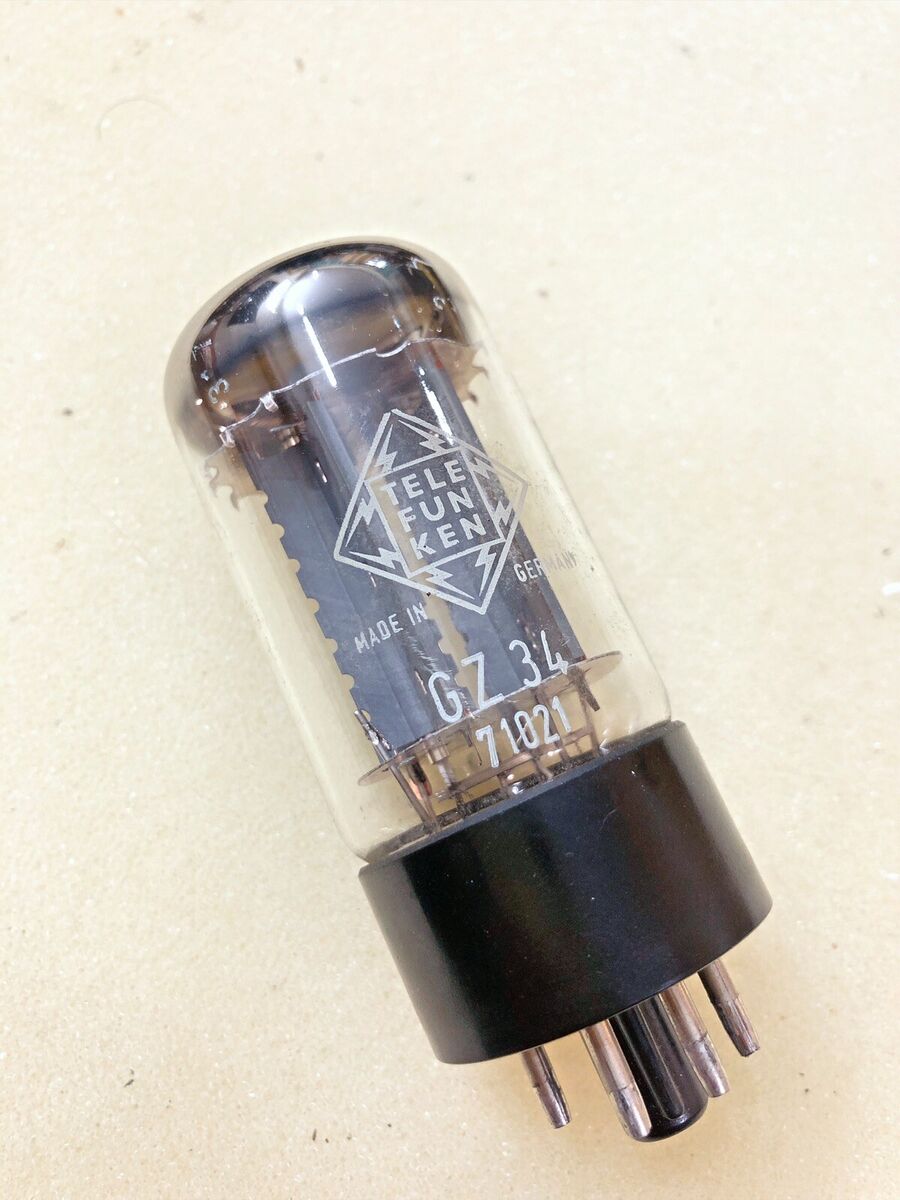 Telefunken GZ34 5AR4 F32 By Mullard O Getter NOS Tested NOS Telefunken GZ34 5AR4 F32 By Mullard O Getter NOS Tested NOS