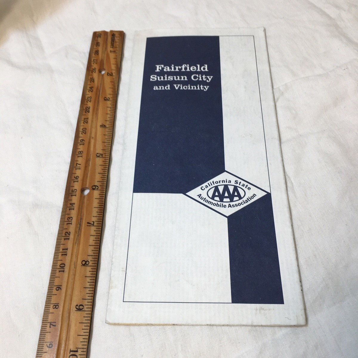 AAA Map Fairfield Suisun City Vicinity Cordelia 1995 California