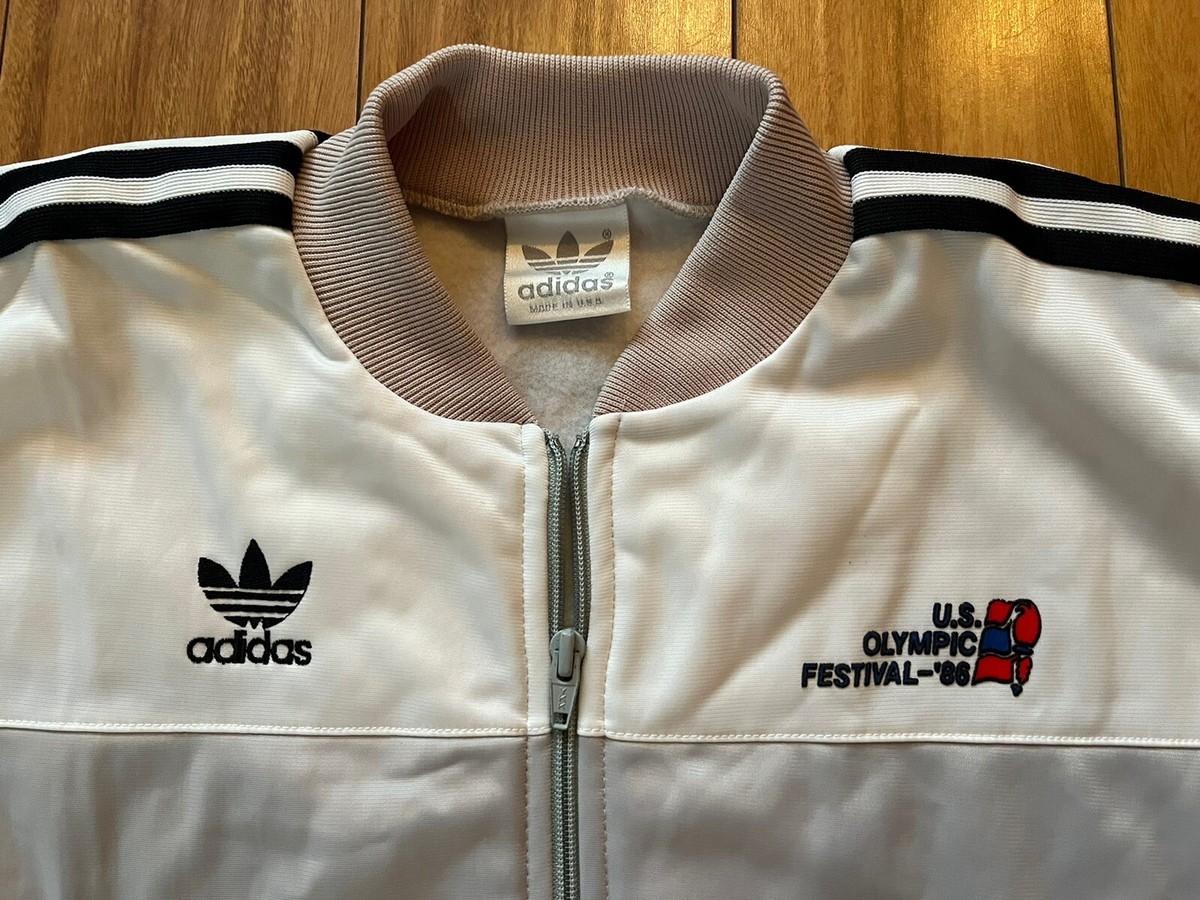 Vintage 1986 Adidas US Olympic Festival Track Jacket Men's Vintage 1986 Adidas US Olympic Festival Track Jacket Men's