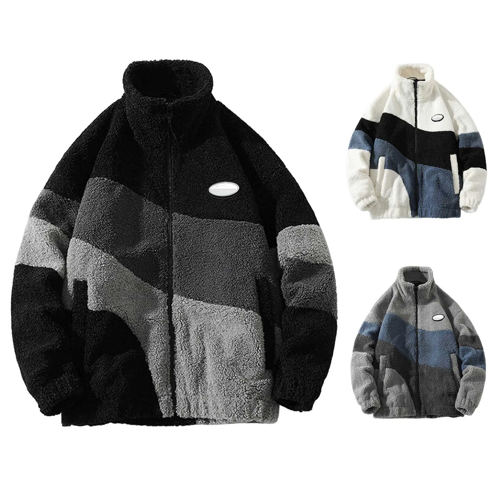 Polar Fleece Men's Jacket Oversize Coat Warm Male Outwear Winter Parkas Jacket