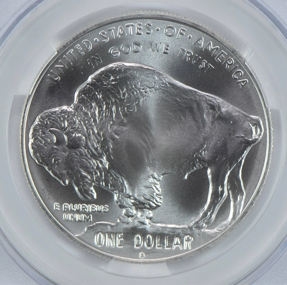 2001-D Buffalo Commemorative Silver Dollar MS70 CAC - Image 4 of 4