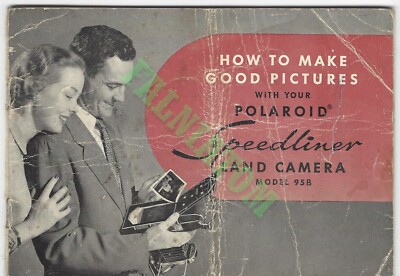 Vintage Polaroid Speedliner Land Camera Model 95B Manual