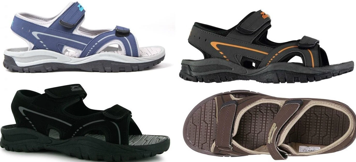 Slazenger Wave Sandals NEW Size 8 13 14 Beach Pool Sandals Black Navy Shoes