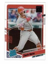 2023 PANINI CHRONICLES CLEARLY DONRUSS ZACH NETO BLUE PARALLEL RC 22/50 ANGLES