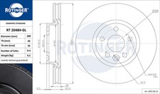 ROTINGER 2x Bremsscheibe vorne Ø300 mm für Ford S-Max WA6 2.0 TDCi 2.2 Galaxy