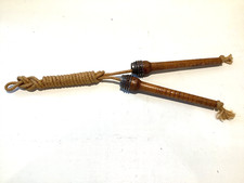 Springseil mit alten Mühlenklöppel Holzgriffen