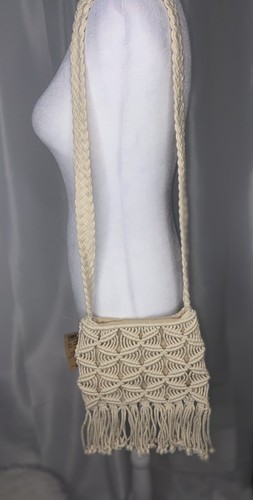 NWT Lucky Brand On The Fringe Macrame Crossbody Bag (N) - Picture 2 of 11